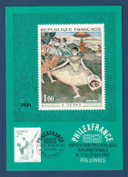 Suède - FDC - Premier Jour - Carte Maximum - PhilexFrance 82 - 1982 - Maximum Cards & Covers