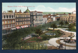 Argentina. Buenos Aires.  Plaza De Mayo, Costado Sud. Les Palais Du Gouvernement. Monument Belgrano. Fontaines. - Argentinien