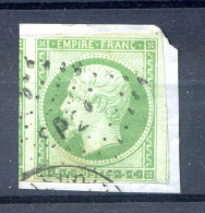 060524 FRANCE EMPIRE N° 12  EMPIRE SUR FRAGMENT 2 Voisins Dont 1 énorme TTB - 1853-1860 Napoléon III