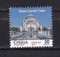 SERBIA-2021- TEMPLE OF SAINT SAVA-MNH - Serbia