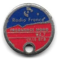 Jeton De Caddie  Occasion  Média, RADIO  FRANCE  FREQUENCE  NORD  Verso  94.7  LILLE  87.8 - Munten Van Winkelkarretjes