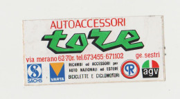 Autoaccessori Tore Genova 10,5 X 5 Cm  ADESIVO STICKER  NEW ORIGINAL - Pegatinas