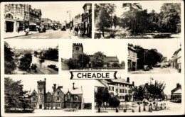 CPA Cheadle Staffordshire England, High Street, Rathaus, Bruntwood Park - Andere & Zonder Classificatie