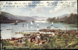 CPA Bowness Auf Windermere Cumbria England, Bootsanlegestelle, Lake Windermere - Other & Unclassified
