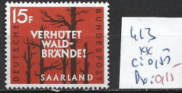 SARRE 413 ** Côte 0.50 € - Unused Stamps