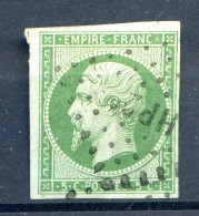 060524 FRANCE EMPIRE N° 12  EMPIRE 4 Marges   TTB - 1853-1860 Napoléon III.