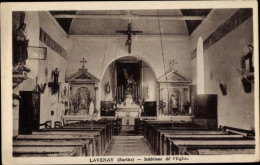 CPA Lavenay Sarthe, Kirche, Innenansicht - Otros & Sin Clasificación