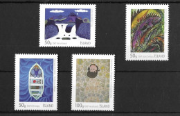 Iceland 2010 MNH Icelandic Visual Art Sg 1297/1300 - Unused Stamps