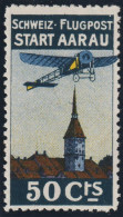 Schweiz Flugpost Vorläufer SBK#I ** Postfrisch Aarau - Unused Stamps