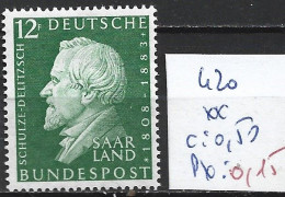 SARRE 420 ** Côte 0.50 € - Unused Stamps