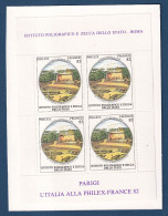 Italie - FDC - Premier Jour - Carte Maximum - PhilexFrance 82 - 1982 - Maximumkarten (MC)