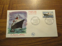 FDC - 1er Jour - France - 1962 - Le Paquebot France - 1960-1969