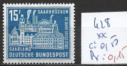 SARRE 428 ** Côte 0.50 € - Unused Stamps