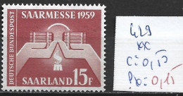 SARRE 429 ** Côte 0.50 € - Unused Stamps