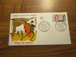 FDC - 1er Jour - France - 1962 - Journée Mondiale Du Théâtre - 1960-1969