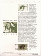 Document Officiel La Poste Oblitération 1er Jour  Marcel Duchamp - Documents De La Poste