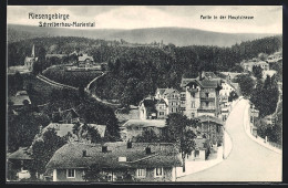 AK Schreiberhau-Mariental /Riesengebirge, Partie In Der Hauptstrasse  - Schlesien