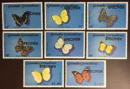 Grenada Grenadines 1989 Butterflies Specimen MNH - Farfalle