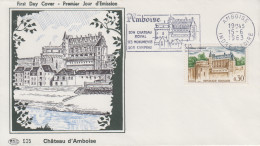 Enveloppe  FDC  Flamme  1er  Jour    FRANCE     Chateau   D' AMBOISE    1963 - 1960-1969