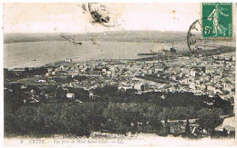 34 SETE CETTE   VUE PRISE DU MONT ST CLAIR  1910 - Sete (Cette)