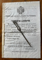 GOVERNO DI VENEZIA - CONVENZIONE COL RE DELLE DUE SICILIE Su CONSEGNA DI DELINQUENTI E COSCRITTI - Pag.10 - BILINGUE - Historical Documents