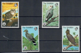 GAMBIA 1978 WWF  FAUNA ANIMALI UCCELLI BIRDS OISEAUX  SERIE COMPLETA  MNH/** - Gambia (1965-...)