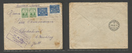 COLOMBIA. 1926 (14 Aug) Tumaco, Nariño - Switzerland, St. Gallen (13 Sept) Registered Multifkd Mixed Issues Env. Fine. S - Colombia