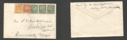 CANADA. 1929 (27 June) Yslay, Alberta - Denmark, Gistrup. Multifkd Env At 8c Rate, Mixed Issues, Tied Grills + Cds. SALE - Sonstige & Ohne Zuordnung