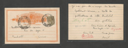 Brazil -Stationary. 1936 (3 Nov) Ouro Preto, Minas - Switzerland, Neuchatel (25 Nov) 700 Rs Orange Stat Card + 300rs Adt - Sonstige & Ohne Zuordnung