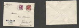 Belgium - XX. 1934 (24 Sept). Bruxelles - Germany, Nuremberg. 1,75 Fr Rate. Fine Hotel Usage / Cds. SALE. - Other & Unclassified