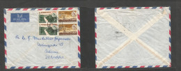 BC - Rhodesia. 1960 (25 July) R&N, SR, Salisbury - Denmark, Odensee. Air Multifkd QEII Issue. Fine Cancelled Cds. Nice I - Other & Unclassified