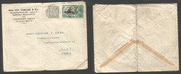 BC - Malta. 1935 (Nov 4) Valetta - Austria, Wien. Silver Jubilee Fkd Env + Adtl, At 2 1/2d Rate, Cds. Comercial. SALE. - Andere & Zonder Classificatie