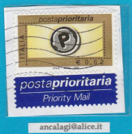USATI ITALIA POSTA PRIORITARIA 2002 - Ref.1407A "4^ Emissione" 1 Val. Con Appendice 0,62 - - 2001-10: Used