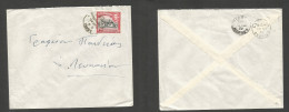 BC - Cyprus. 1953. Akhra - Larnaca, Nicosia. Rural Post Fkd Single 2pi Envelope. VF Strike. SALE. - Autres & Non Classés