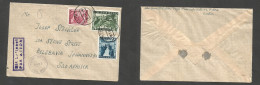 AUSTRIA - XX. 1947 (19 Jan) Steyr 1 - South Africa, Joburg. Air Multifkd Depart Allied Censored Envelope. Very Nice Cond - Other & Unclassified