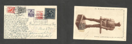 AUSTRIA - XX. 1934 (15 Sept) Wien 17 - South Africa, Joburg. Multifkd Mixed Issues Ppc, Slogan Cachet + Adtl, Late Cance - Other & Unclassified