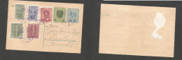 AUSTRIA - Stationery. 1922 (9 March) Grossoman - Germany, Dusseldorf. 2kr Blue Stat Card + 6 Adtls. Early Inflation Peri - Sonstige & Ohne Zuordnung