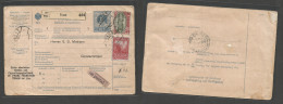 AUSTRIA - Stationery. 1916 (15 Feb) Traun - Constantinople, Levant (4 May) Long Trip. Postal Package Stat Card + 2 Adtls - Other & Unclassified