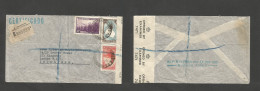 Argentina - XX. 1943 (Oct) Buenos Aires - UK, London. Registered Censored Multifkd Env. SALE. - Other & Unclassified