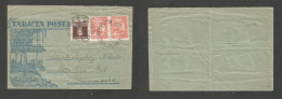 Argentina - XX. 1929 (2 Dic) Copetonas, Buenos Aires - Denmark, Villa Ora, Strib. Illustrated Multifkd Env At 12c Rate,  - Other & Unclassified