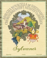 NussbergeR SCHWARTZE KATZ` Rheinsling Auslese / Sylvaner Pr. Bressanone / + Orientalisches Kräuter-Magen-Elixir-Etikette - Champagne