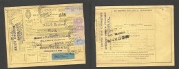Italy - XX. 1927 (7 March) Casale - Paris, France. Postal Package Multifkd Card At 2,35 Lire Rate Tied Cds. Fine. SALE. - Ohne Zuordnung