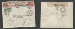 Italy - XX. 1917 (3 Jan) Capri - Switzerland, Brougg. Multifkd Kingdom + Express WWI Censored Envelope. SALE. - Non Classés