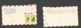 INDOCHINA. 1976 (27 May) Vietnam, Haiphong - Czech Republic. Air Multifkd Env, Leaves, Cancelled Cds. Fine. SALE. - Asia (Other)