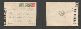 INDOCHINA. 1940 (11 June) Gocong - France, Marseille. Multifkd WWII Envelope. Small Village Origin. SALE. - Asia (Other)