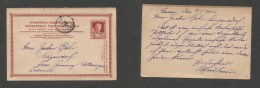 GREECE. 1910 (9 Jan) Canea - Germany, Saxen, Neugersdorf. 10l Red Ovptd, Cds Alongside Doble Stat And Half Way Out. SALE - Andere & Zonder Classificatie