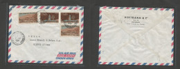 FRC - Somali Coast. 1956 (2 Aug) Djibouti - Switzerland, Bienne. Air Multifkd Envelope, Tied Cds. Fine. SALE. - Other & Unclassified