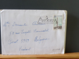 107/121B   LETTRE    ANDORRE  POUR LA BELG. 1984 - Storia Postale