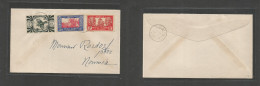 FRC - New Caledonia. 1945 (Sept) Pouleo - Noumea (1 Oct) Multifkd Local Envelope, At 2fr Rate, Tied Cds. Fine. SALE. - Sonstige & Ohne Zuordnung