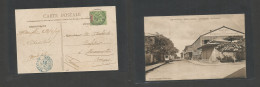 FRC - Madagascar. 1909 (17 June) Fort Dauphin, Tamatave - France, Mire Court. Fkd Ppc, Blue Cds. SALE. - Other & Unclassified